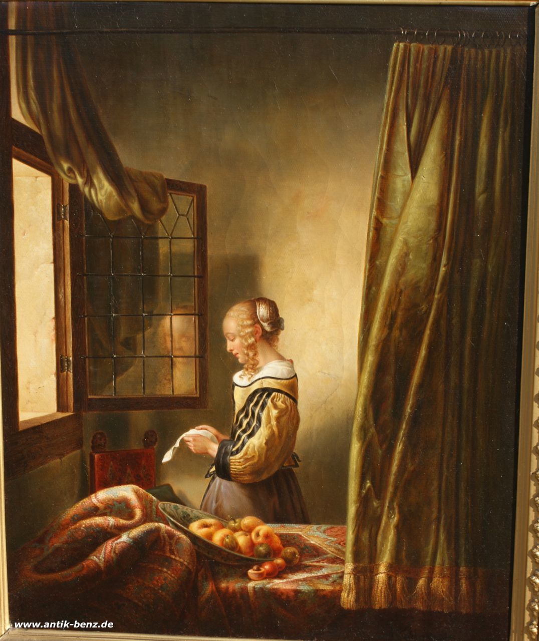 JAN VERMEER(16321675)BRIEFLESERIN AM OFFENEN FENSTERÖL