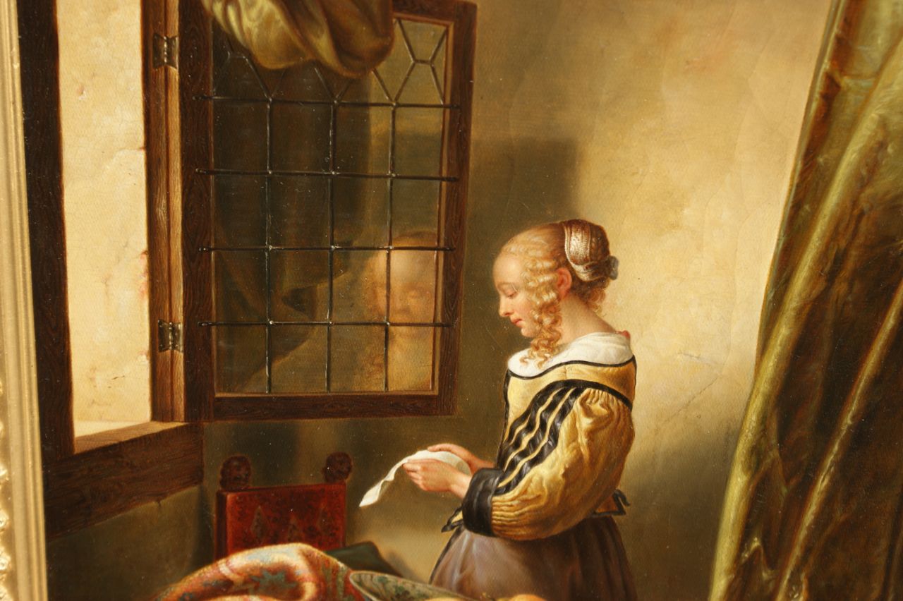 JAN VERMEER(16321675)BRIEFLESERIN AM OFFENEN FENSTERÖL